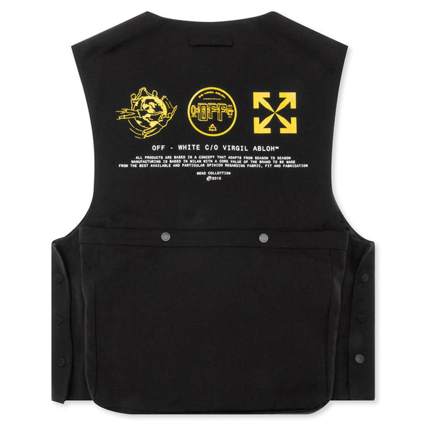 Multisym Skydive Utility Vest - Black/Yellow – Feature