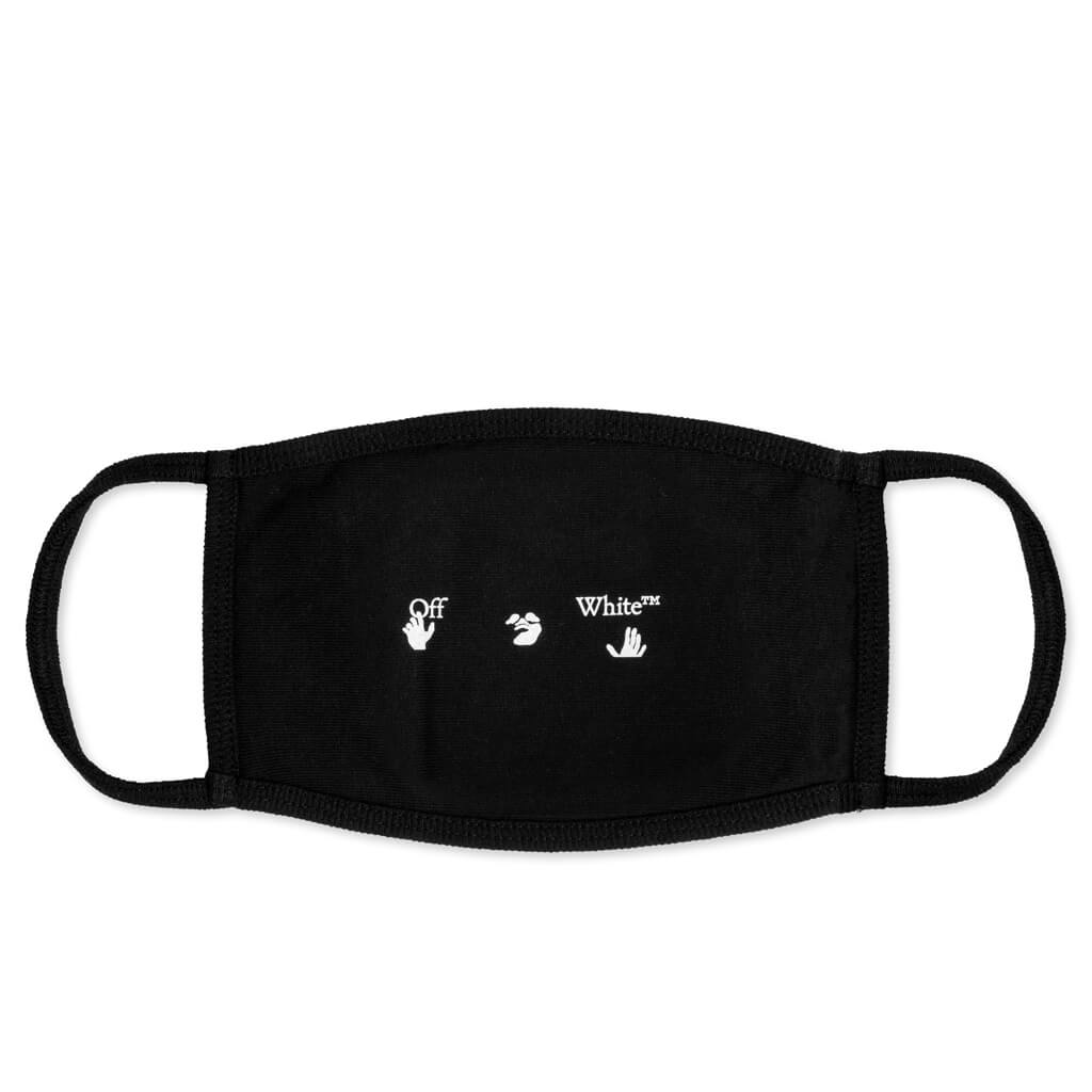OW Logo Mask - Black/White FW20 – Feature