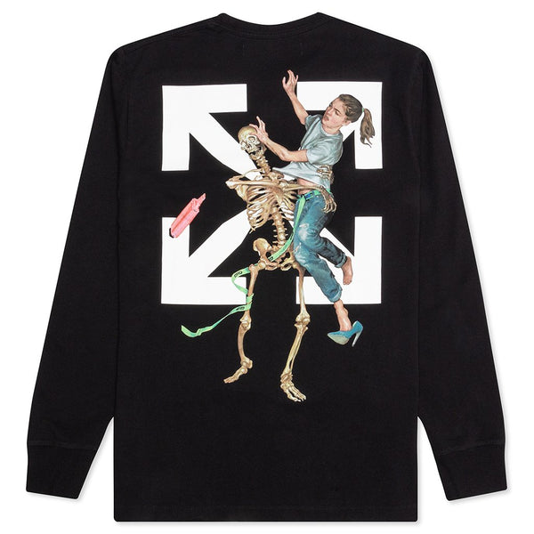 Pascal Skeleton L/S Tee - Black