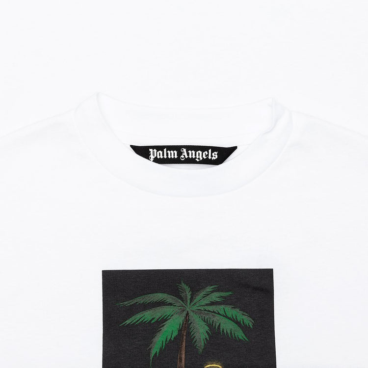 palm angels coconut tree White / LG