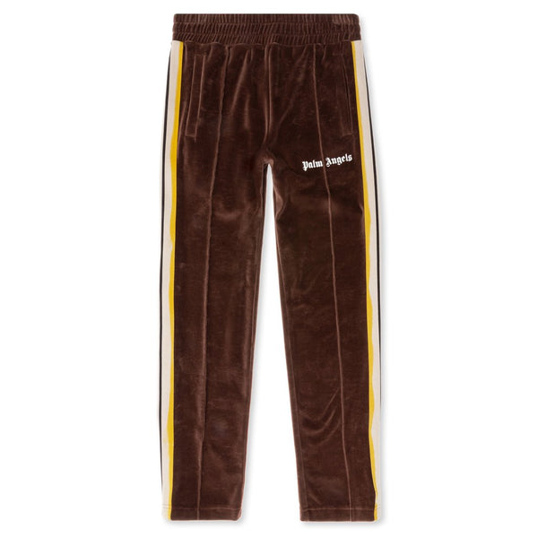 Tie Dye Tape Chenille Track Pants - Brown/Multi