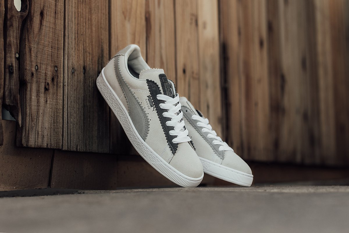 Puma x Michael Lau Classic Suede - Puma White/Steel Gray – Feature