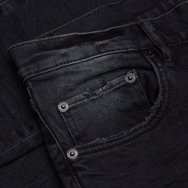 P001 Slim Fit Jeans in Black Wash