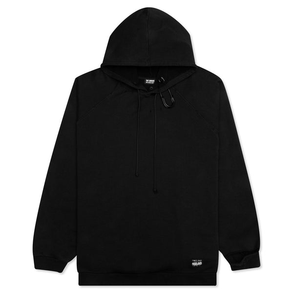 Oversized Destroyed w/ Big Pin Hoodie - Black – Feature