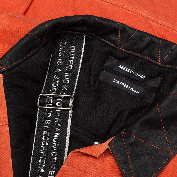 Waxed Cotton Trucker Jacket - Orange – Feature