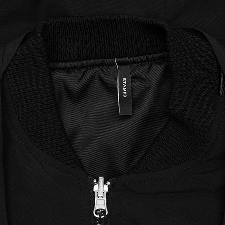 Reversible Utility Bomber Jacket - Black – Feature