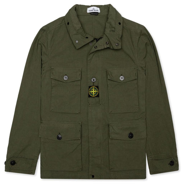 Olive green store stone island jacket