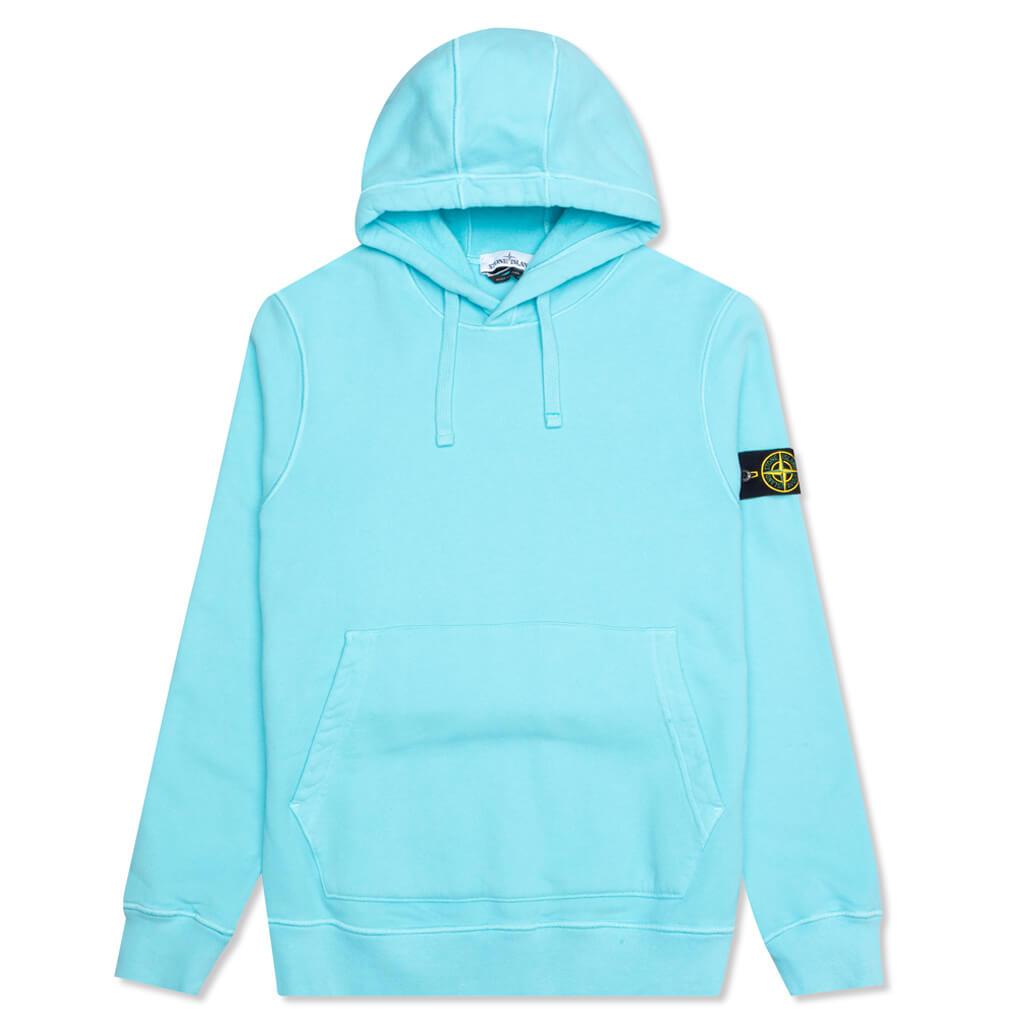 Cotton Hooded Sweatshirt - Aqua – Feature