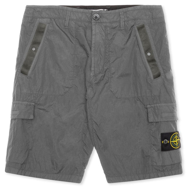 Seersucker Bermuda Cargo Shorts - Dust Grey – Feature
