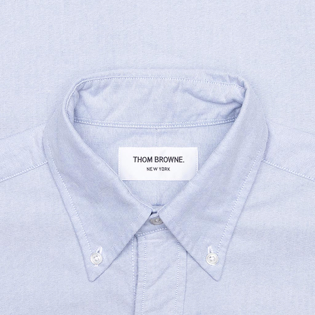 Thom Browne button-down cotton Oxford shirt - 480 LIGHT BLUE
