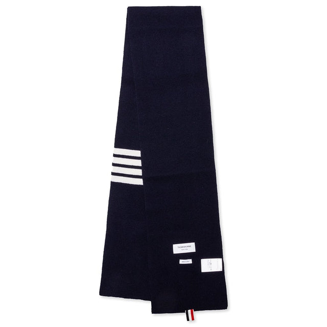 Full Needle Rib Scarf - Navy – Feature