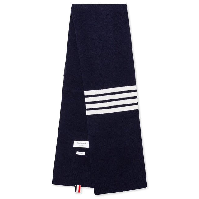 Full Needle Rib Scarf - Navy – Feature