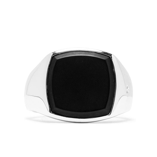 Cushion Black Onyx - 925 Sterling Silver – Feature