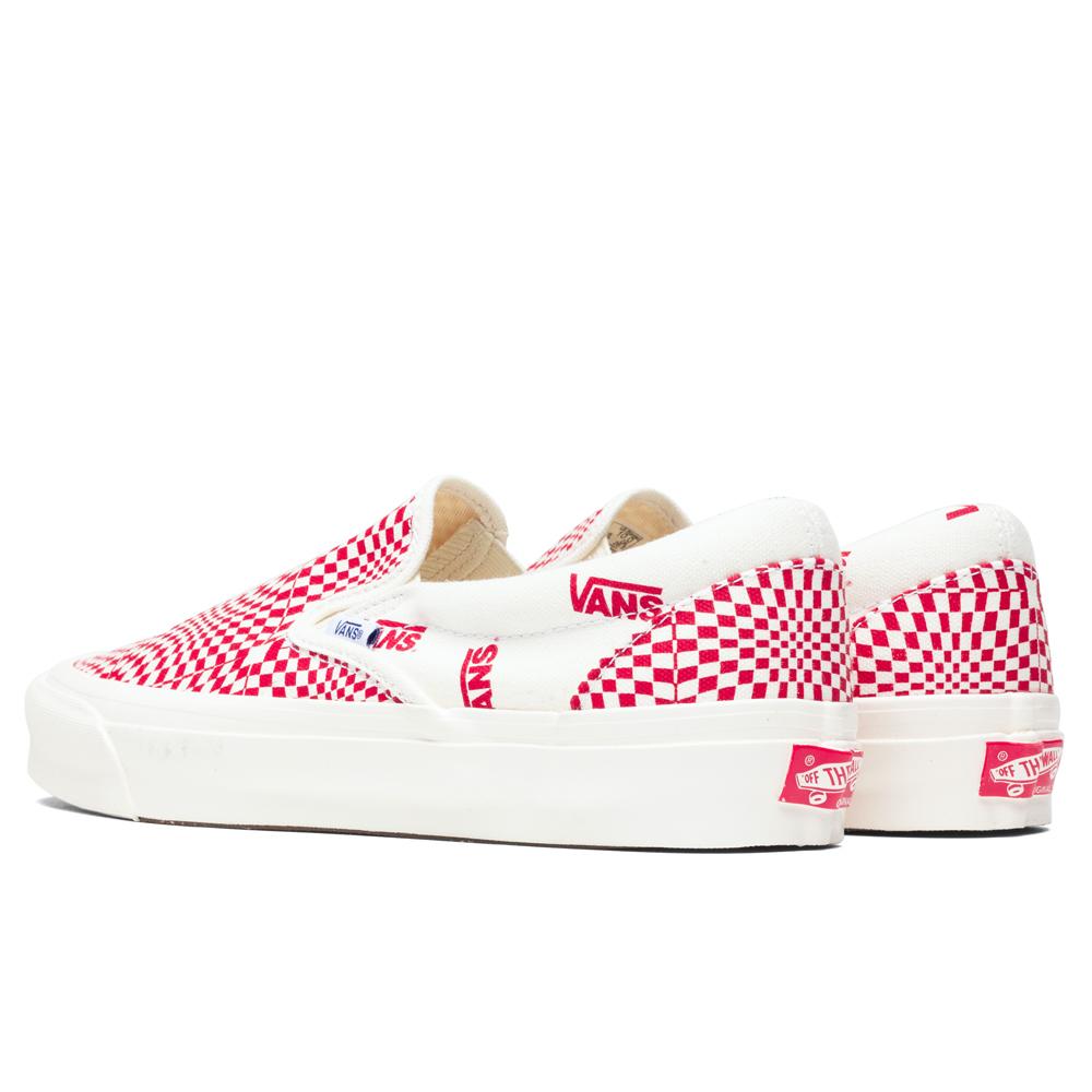 OG Classic Slip-LX - Optical Check/Racing Red – Feature