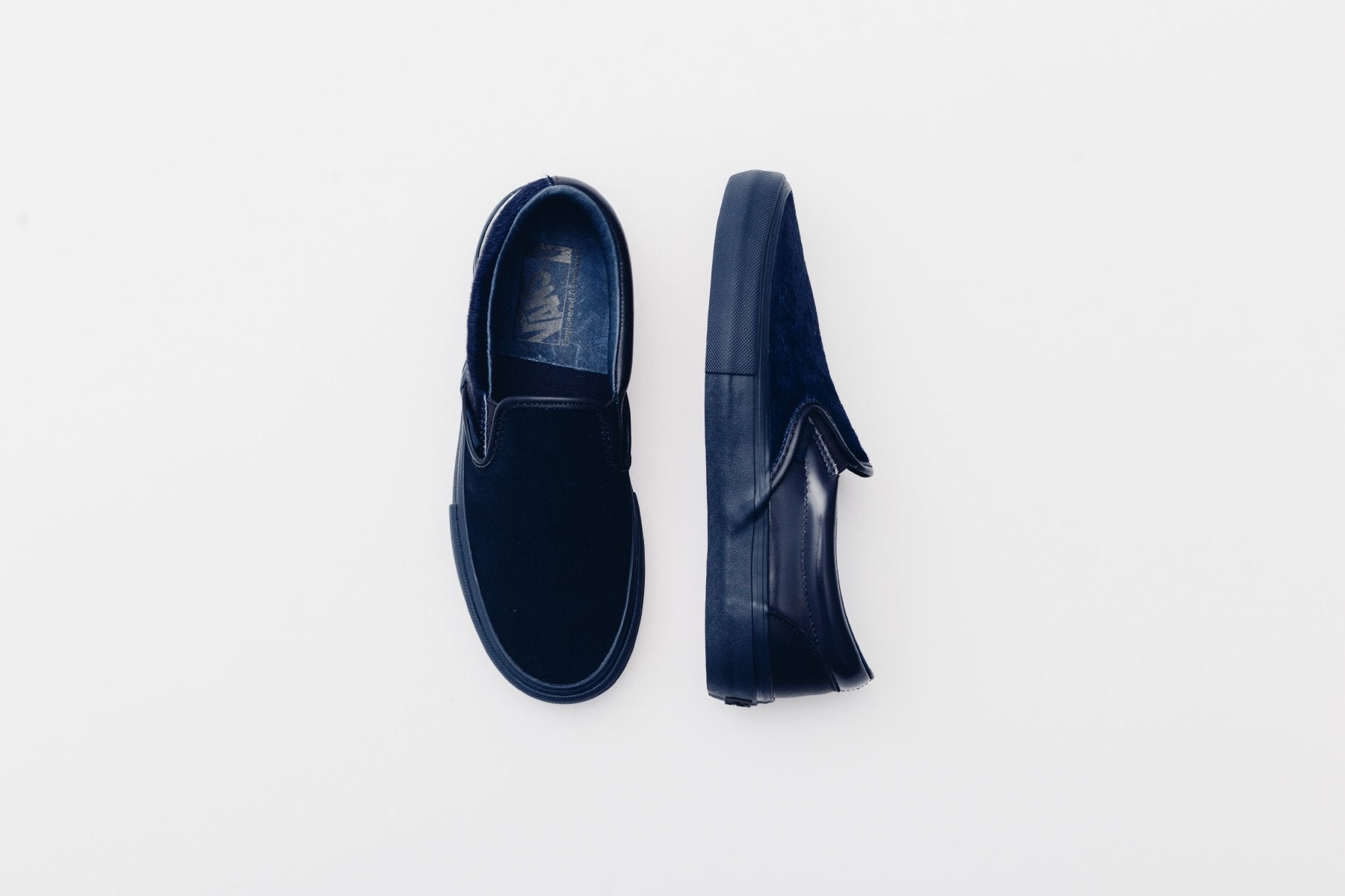 Vans Vault x Engineered Garments Classic Slip-V - Navy/Multi – Feature