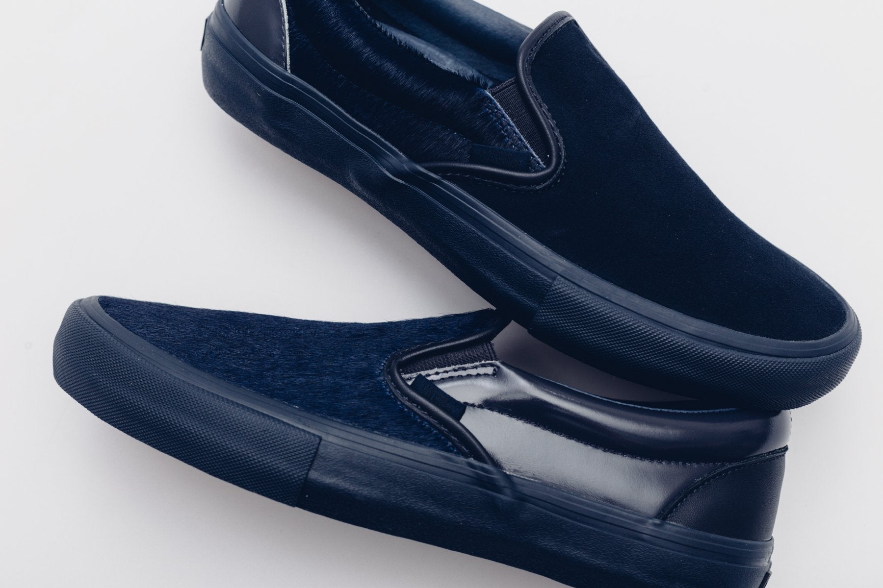 Vans Vault x Engineered Garments Classic Slip-V - Navy/Multi – Feature