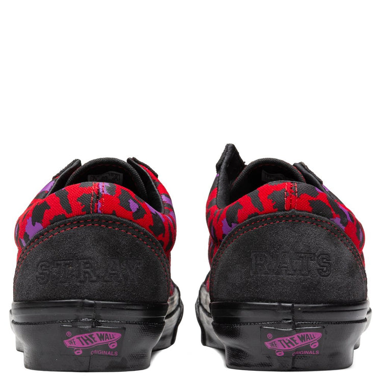 Vans Vault x Stray Rats UA Old Skool NS OG LX Raven/Racing Red