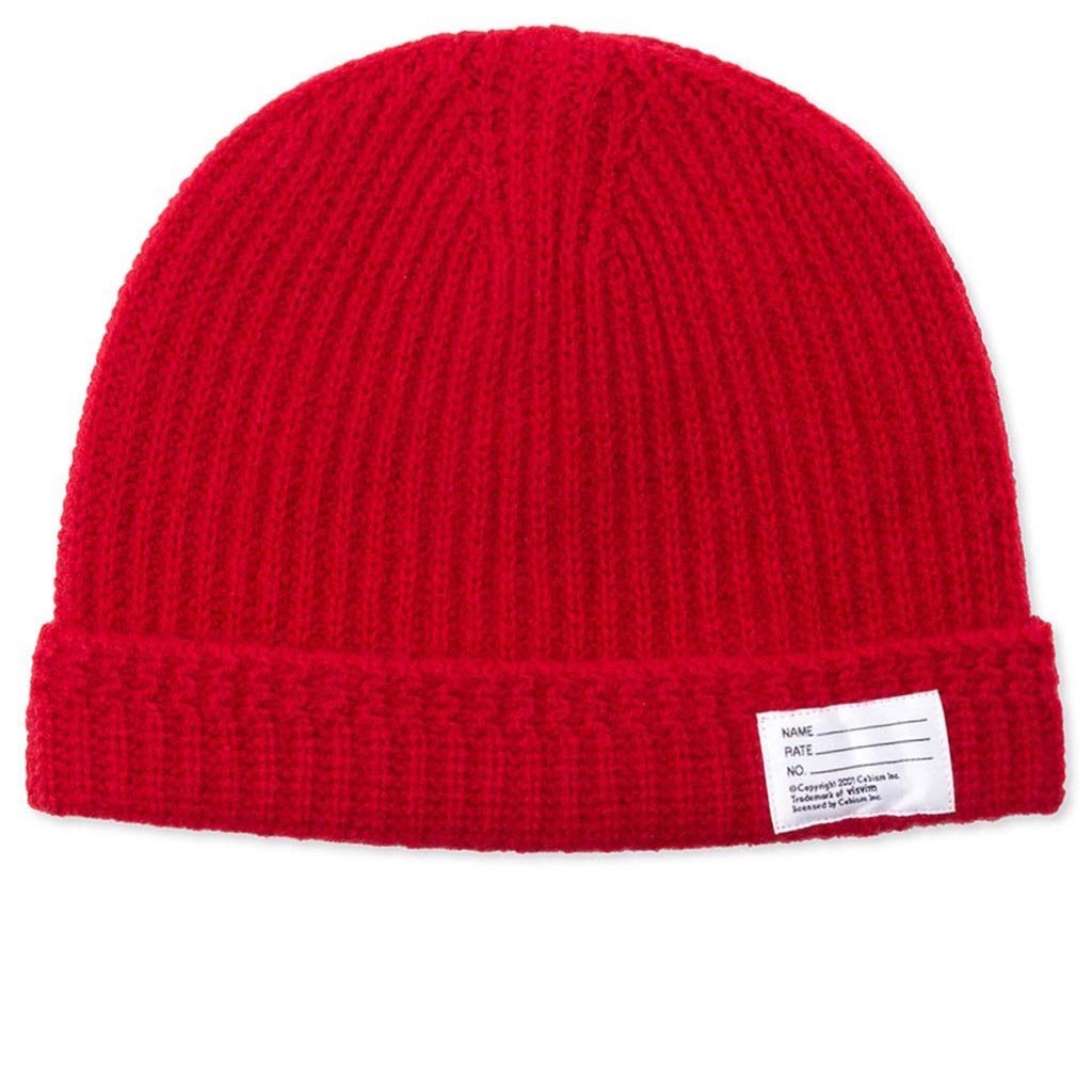 Wool Knit Beanie - Red – Feature