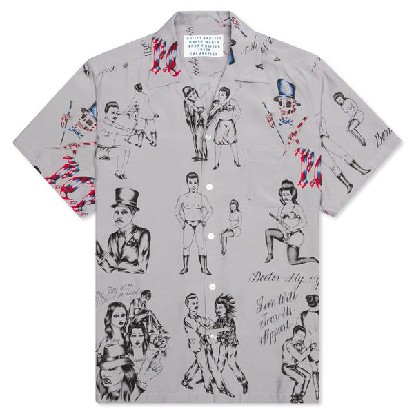 Wacko Maria x Born x Raised Hawaiian S/S Shirt - Gray – Feature